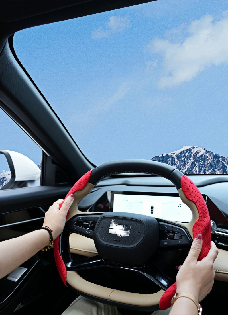 Cross-Border Car Steering Wheel Cover Spring and Summer Popular Sports Modified Anti-Slip Sweat-Absorbent Wear-Resistant Four-Season Universal Handle Cover