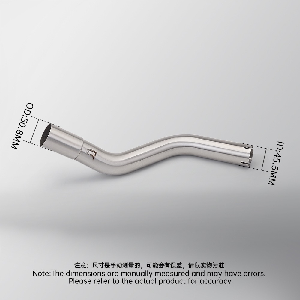 Suitable for Piaggio Ds525X Stainless Steel Mid-Section Exhaust Pipe R27 Tail Section Muffler, Special Vehicle-Specific Non-Destructive Installation