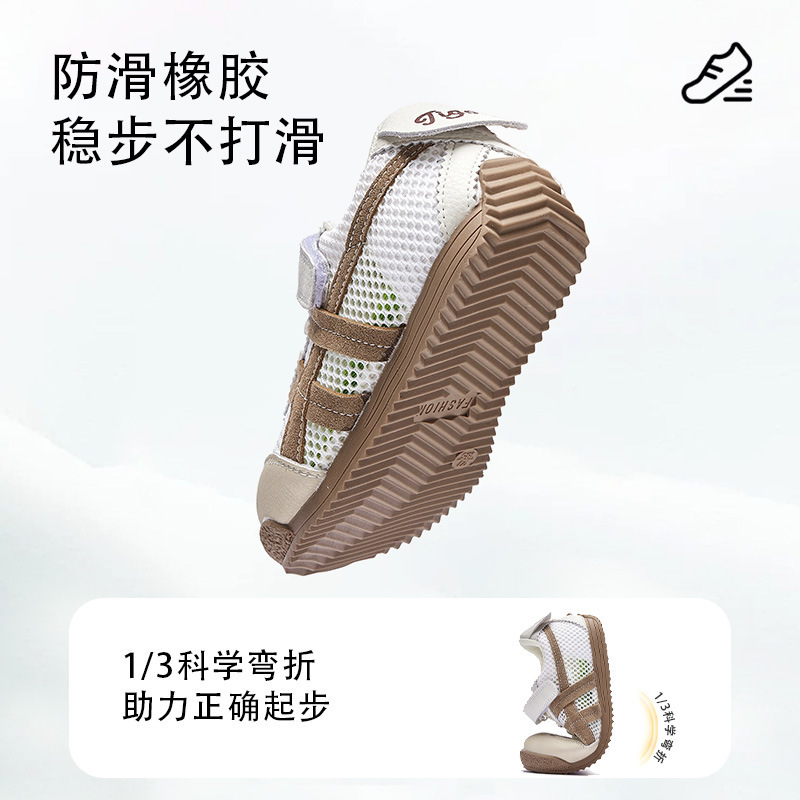 春と秋の新しいスタイルの子供用トレーニングシューズ、男の子と女の子用のメッシュシューズ、学生用の通気性のある柔らかい底のスポーツシューズ、快適、耐摩耗性、滑り止め。|undefined