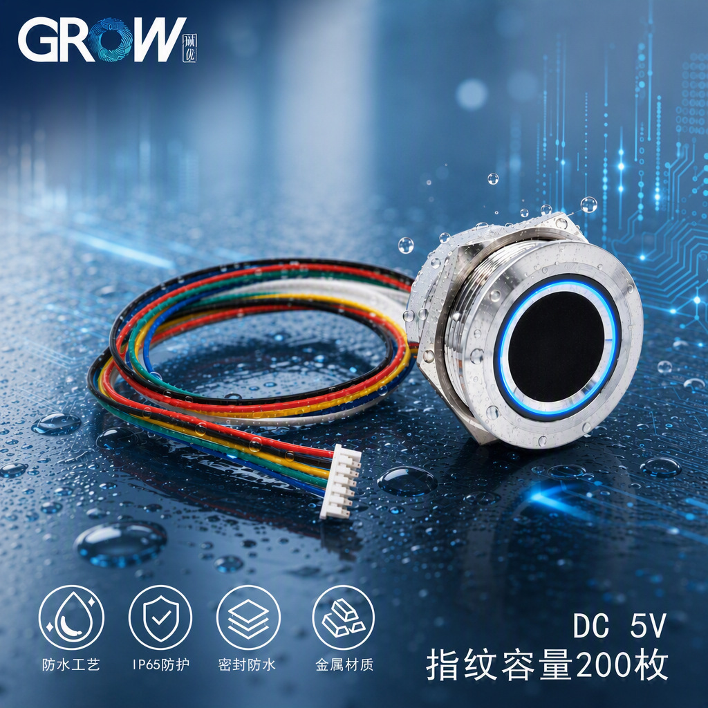 ���¿Ƽ�R503-5V ��ˮָ�Ʋɼ�ģ�� ��ɫ�ƻ�ָ��ģ�鲻������