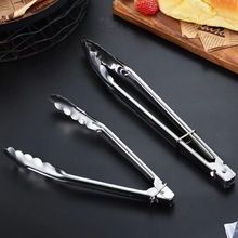 9寸不锈钢面包夹 烧烤食物夹 多功能厨房家用食品夹 自助餐夹子