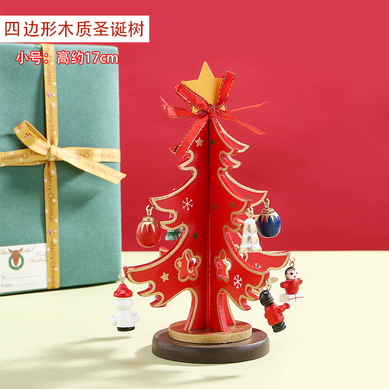 4 lados tamaño pequeño rojo 3 capas