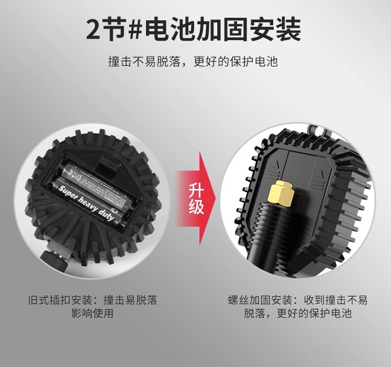 Air Pressure Gauge High-Precision Tire Pressure Gauge with Inflation Head Car Tire Pressure Monitor Counting Display Air Gun Inflator