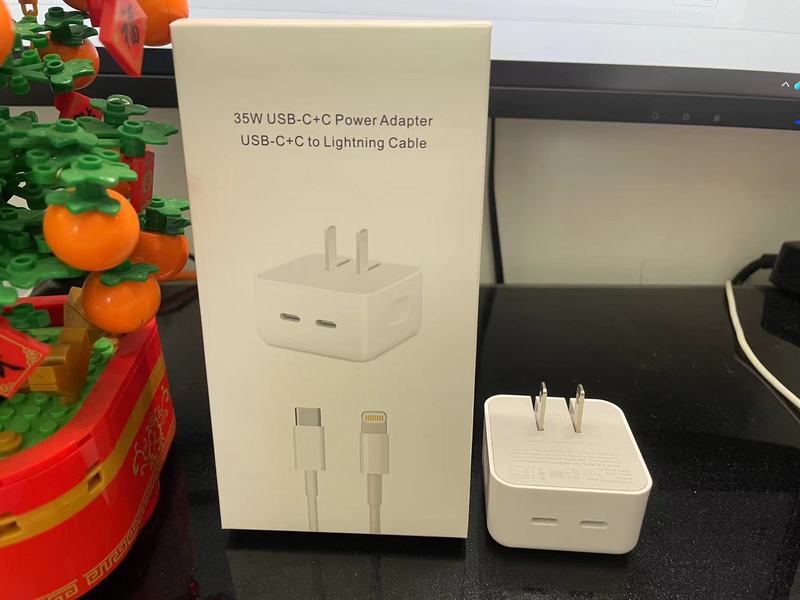 供应双c口35w快充苹果iPhone充电器50wPD快充双口Type中美规套装|undefined