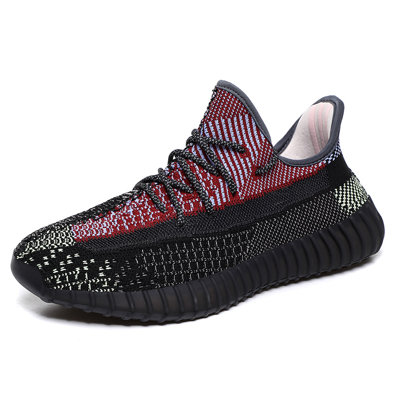 Putian Coco zapatos 2023 verano nuevo 350v2 volando tejido transpirable hombres y mujeres pareja zapatos palomitas zapatos para correr hombres