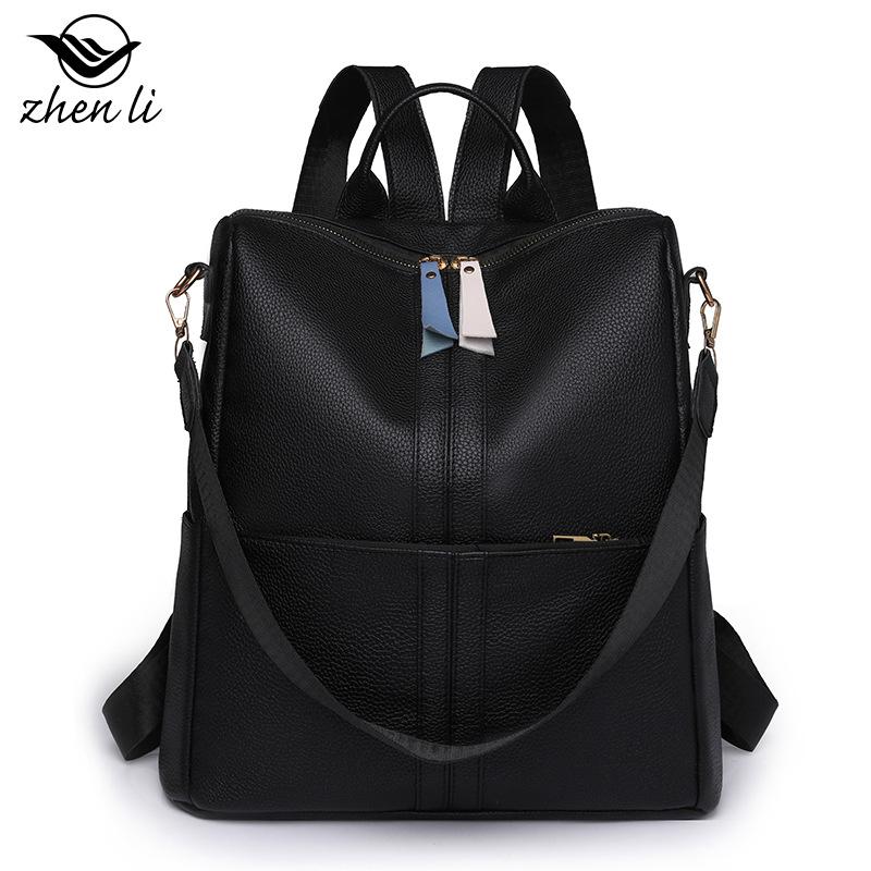 Find a backpack with large capacity, anti-theft, commuting travel backpack, casual and versatile PU women's bag_voghion.com