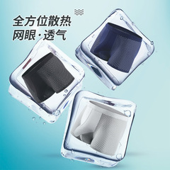 Mesh Men's Underwear Ice Silk Mesh Breathable Lightweight Straight Leg Pants Straight Leg Underpants Manufacturer Dropshipping One Piece