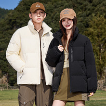 专柜防寒羽绒服女2025新款时尚百搭男女同款保暖白鸭绒情侣厚外套