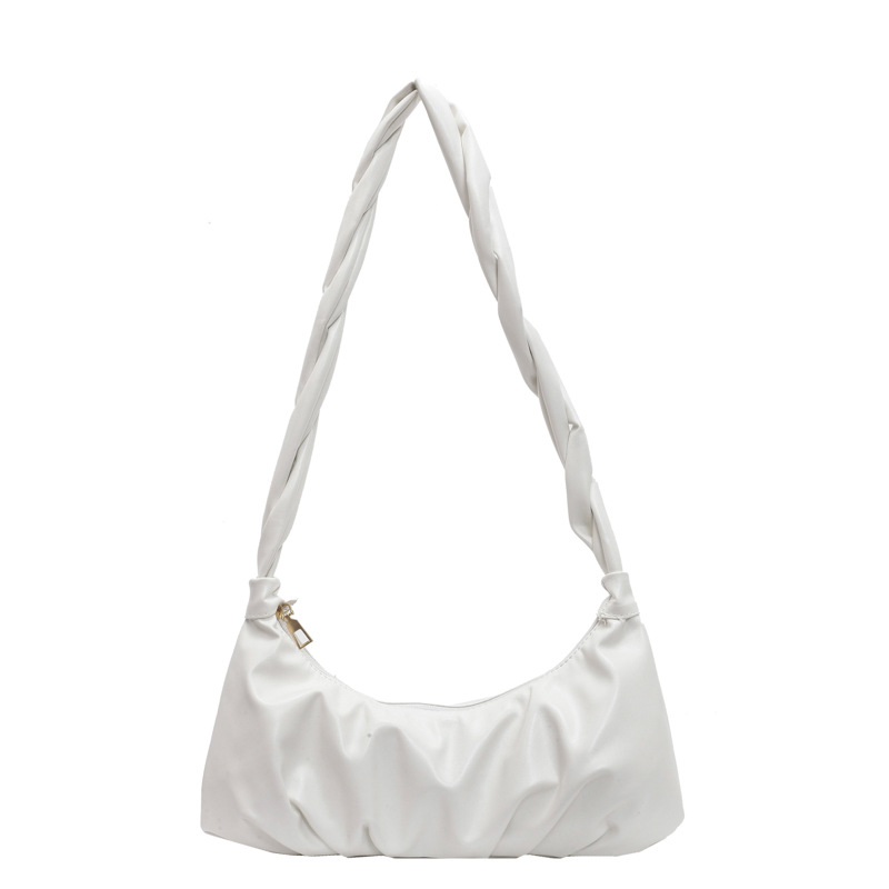 Este año, la moda popular en línea, mochila de hombro de temperamento plegado, 2023 verano, bolsas de brazo de mujer de viaje.