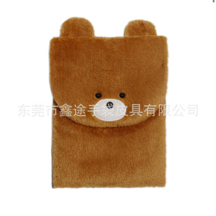 Cute Cartoon Animal Embroidered Tablet Bag Shockproof Stuffed Computer Sleeve Bag 11inch Laptop Bag