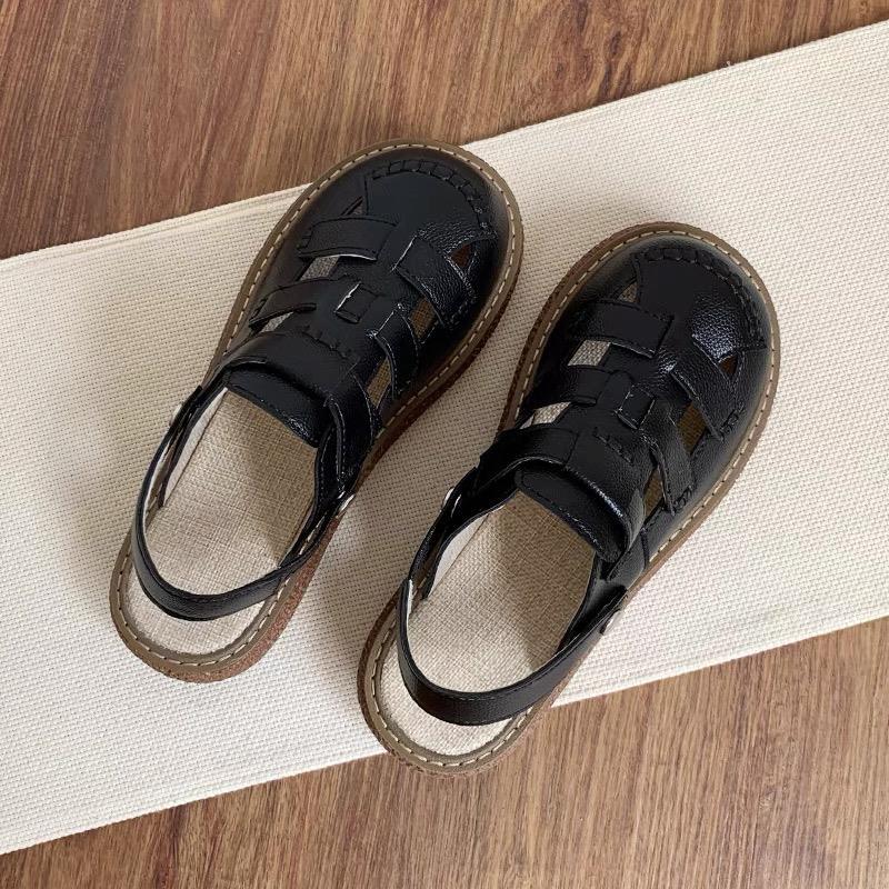 Sandalias transfronterizas para mujer verano 2025 Baotou sandalias de dos prendas para mujer ropa exterior estilo veraniego zuecos de maternidad transpirables