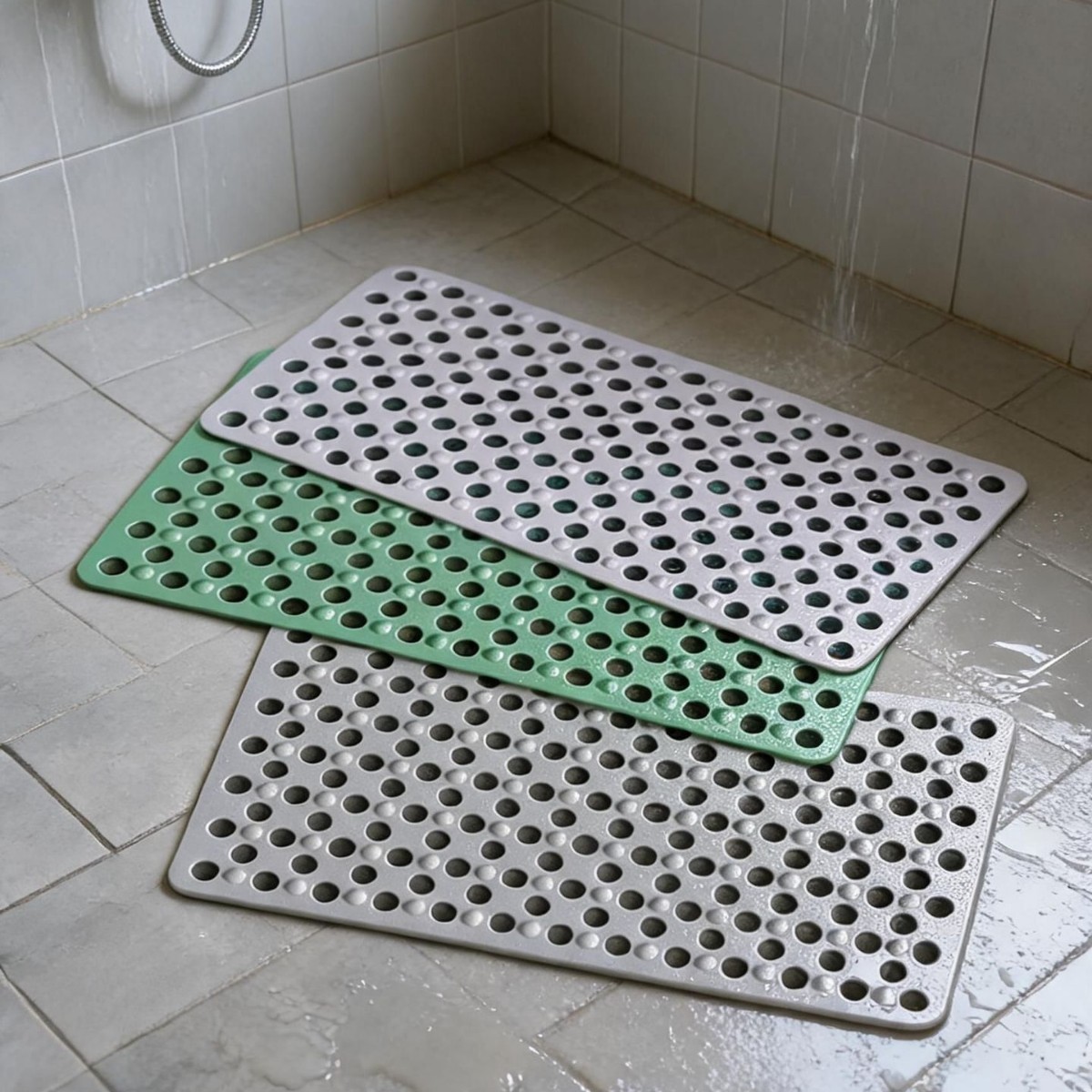 Bathroom large hole anti-slip mat, shower room household bath and toilet foot mat, waterproof bathtub foot mat