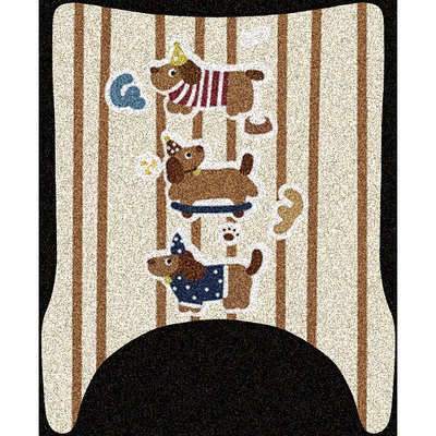 Electric Vehicle Foot Mat Decoration — Electric vehicle foot mat - dachshund