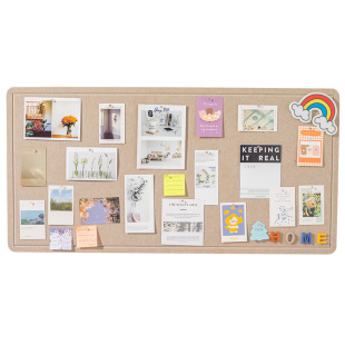Felt Wall Stickers ins Nordic Style Self-adhesive Cork Board Photo Wall Decoration Kindergarten Works Display Bulletin Board