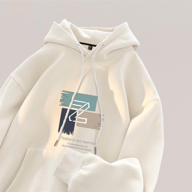 2025 New Spring & Fall Men's Sweatshirts Hooded Clothes Heavyweight Pure Autumn Men's Clothing Youth Trendy Brand Boys' Jackets