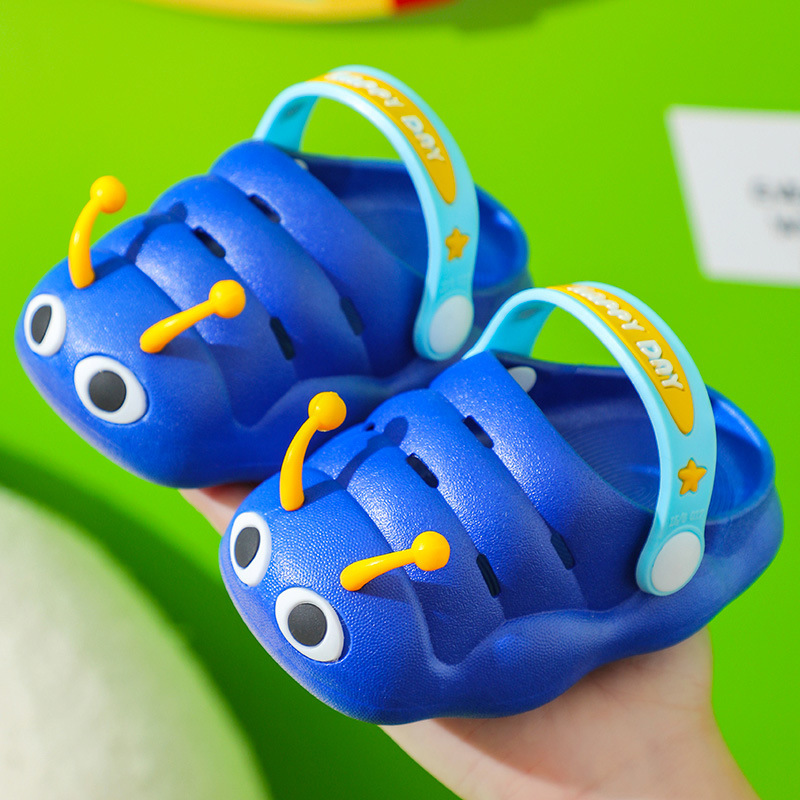 Sandalias de bebé verano Caterpillar zapatos de agujero Niños para niños y niñas infantiles antideslizantes de fondo suave anticolisión interior