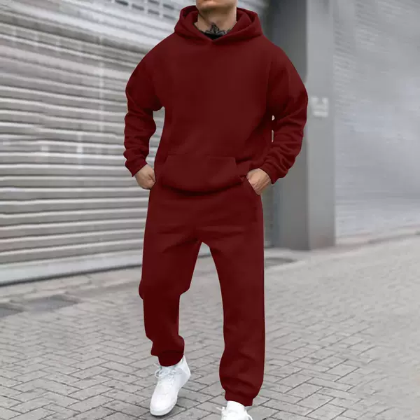 In-Stock 2025 European and American Cross-Border Autumn and Winter New Fleece Fashion Sweatshirt Set Casual Loose Long-Sleeve Hoodie Wholesale