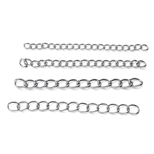 Stainless steel tail chain necklace bracelet adjustment chain necklace extension chain 304 stainless steel chain diy jewelry accessories
