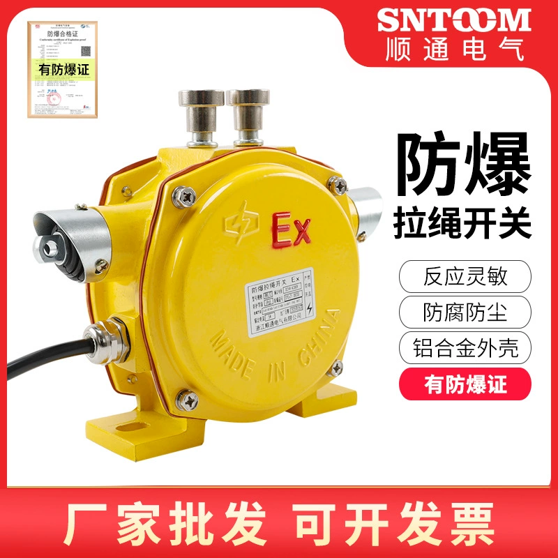 Взрывозащищенный переключатель с тросом BKLT2-I Переключатель с тросом KLT2-I Ручной аварийный выключатель безопасности ленточного конвейера
