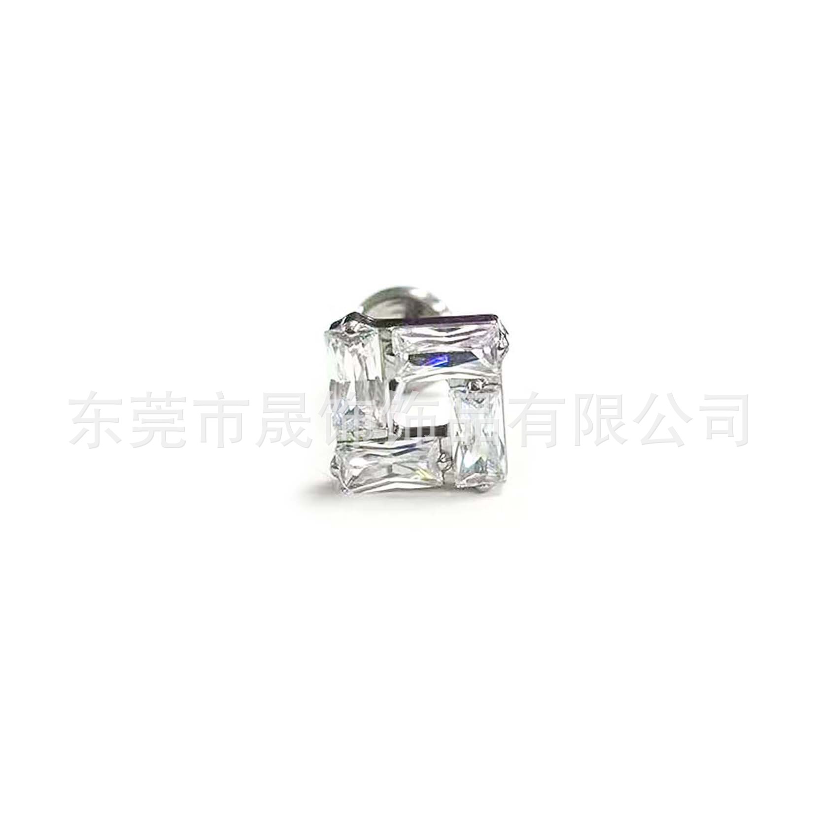 F136 Titanium Alloy 冰糖方 Zirconia Ear Stud 超闪方 Zirconia Helix Cartilage Stud G23 Titanium Labret Stud 人体 Piercing Ear 饰
