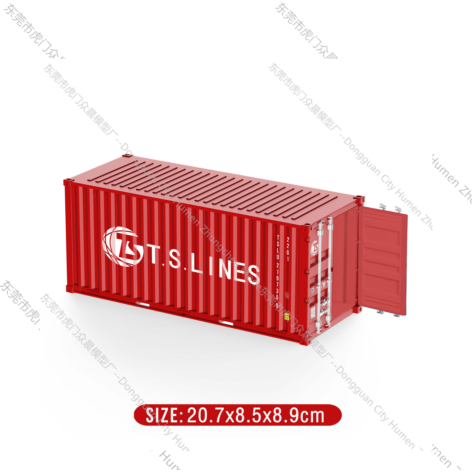 Modelo de contenedor mediterráneo Pequeños adornos industria logística Regalo de acompañante de negocios Soporte de impresión de logotipo gráfico