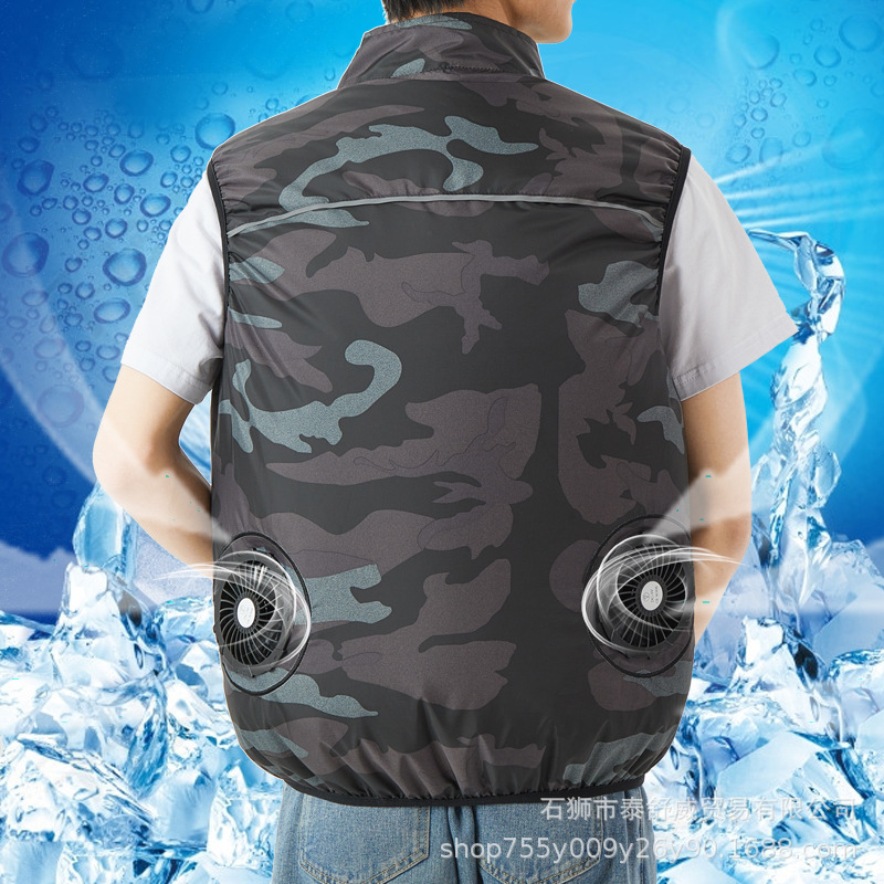 Ropa de camuflaje + ventilador