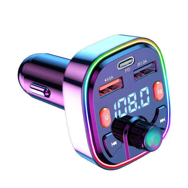 Q5車載bluetooth mp3プレーヤーfmラジオ送信機pd20wフラッシュ充電車載充電器ハンズフリー通話|undefined