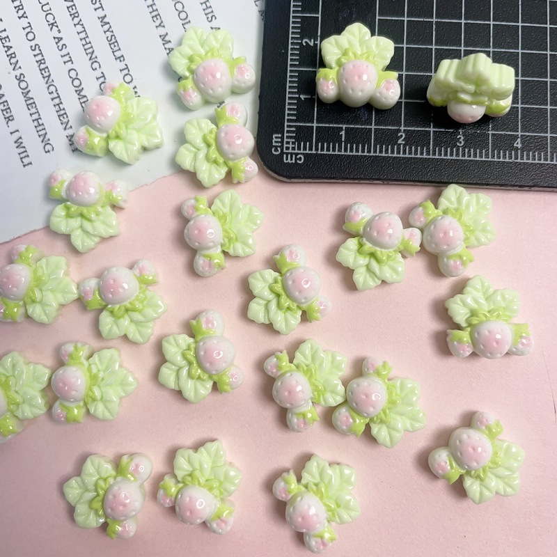 亮面小号草莓系列 DIY奶油胶树脂配件钥匙扣材料批发饰品仿真迷你|undefined
