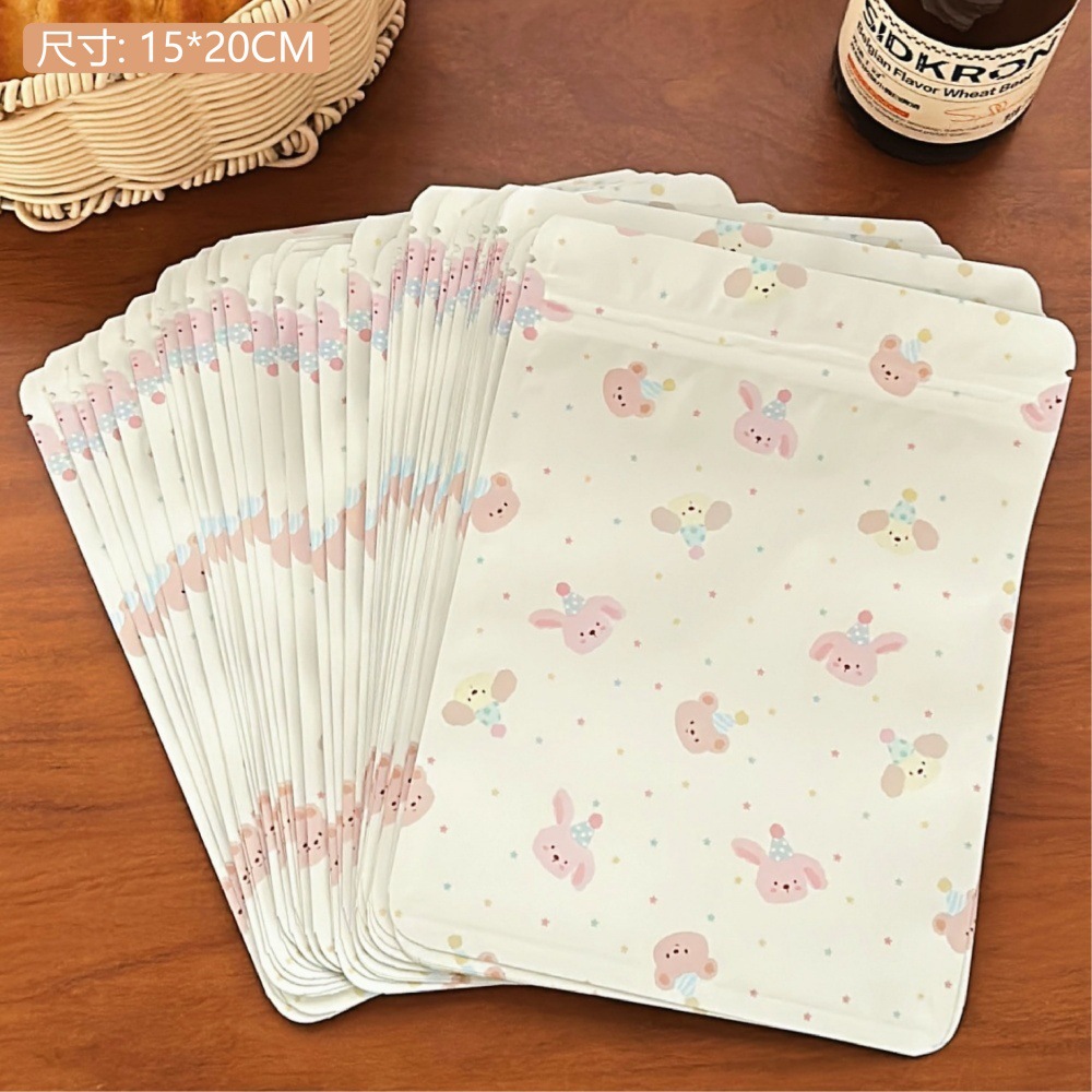 Nuevo oso encantador de alto valor de cara bolsa de sello de tarjeta de salida bolsa de embalaje de regalos de vacaciones bolsa de sellado