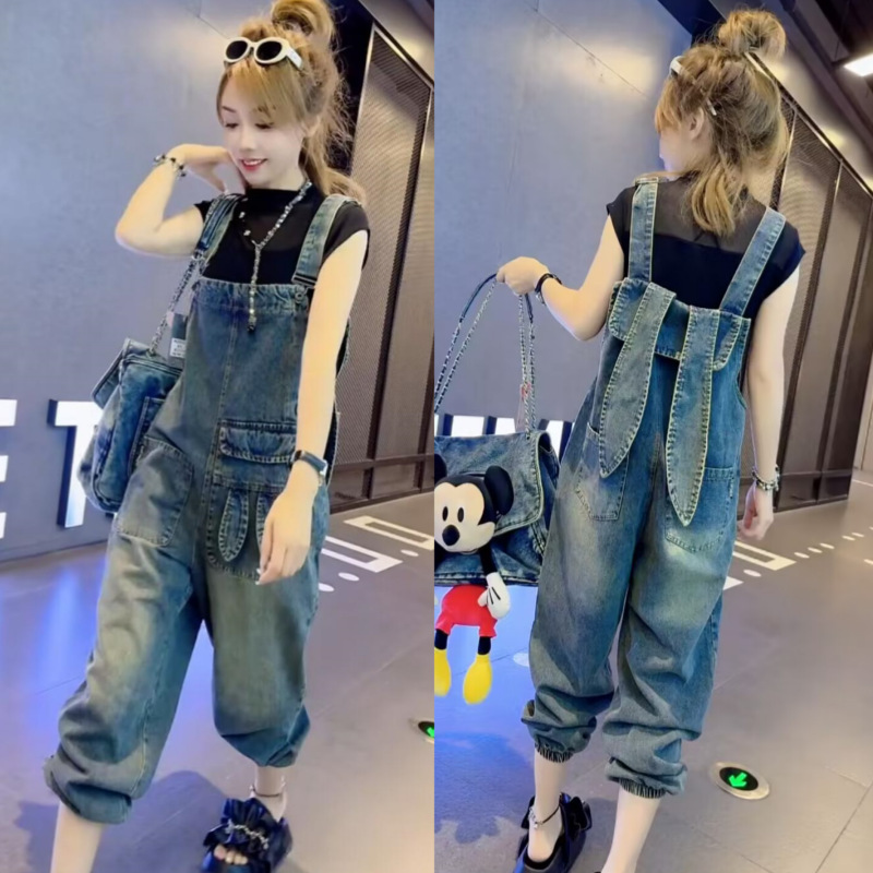Denim spring overall