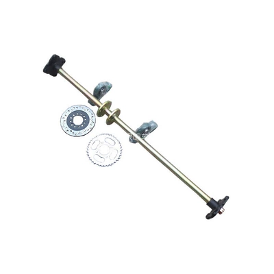 axle with bearing housing, wheel – Motorcycle frame