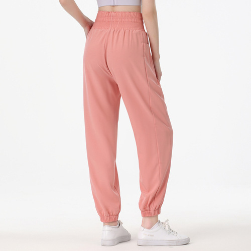 Spring and summer casual sports pants quick-drying women's running yoga loose dance clothes breathable fitness trousers