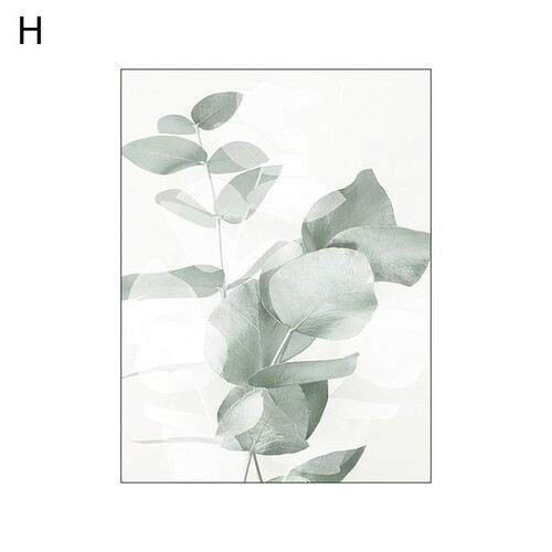 Modern small fresh simple abstract lines characters plants leaves bedroom decoration canvas painting core hanging painting frameless
