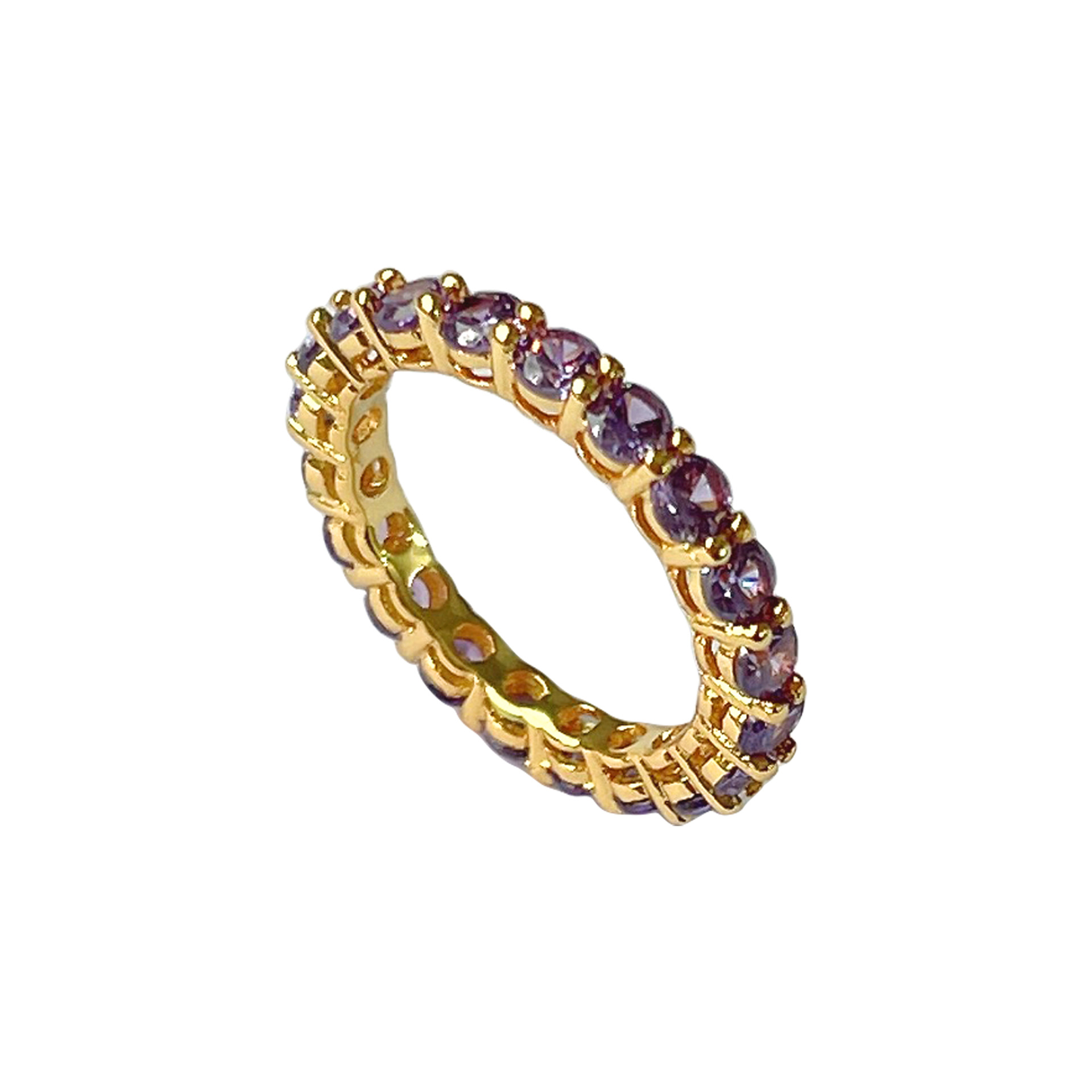 Fashion Geometric Copper Inlay Zircon Rings 1 Piece