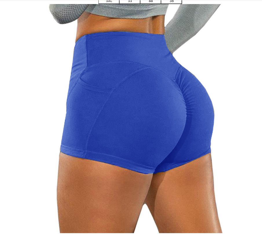 주머니가있는 네이비 요가 바지