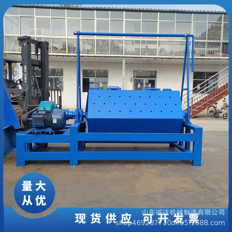 石板倒角去棱角滚筒抛光机 水磨干磨六角鹅暖石抛亮研磨机