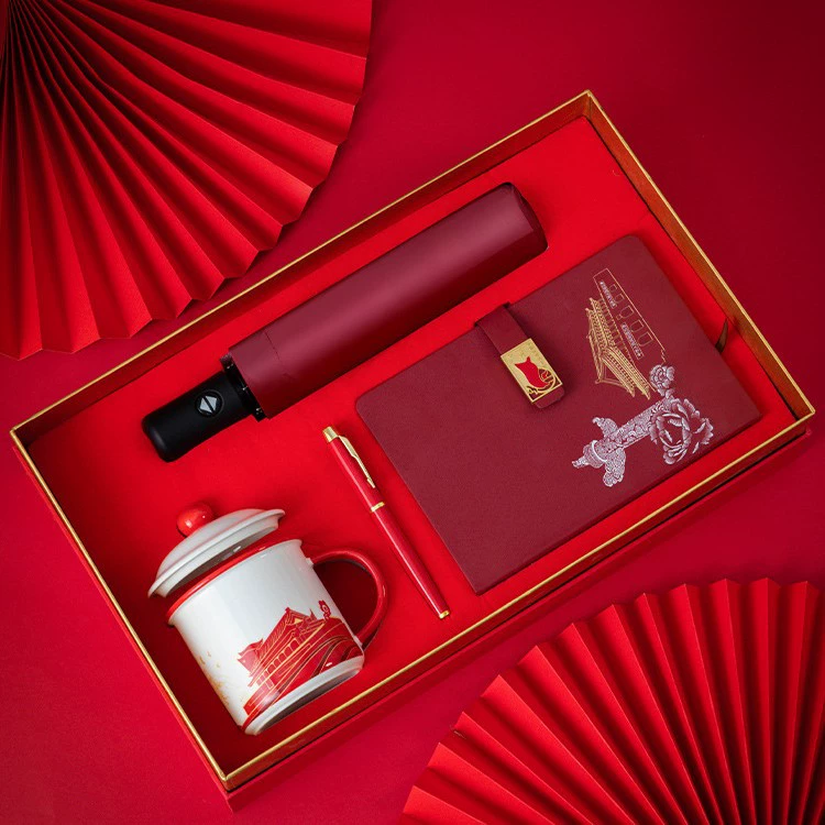 Политический день рождения Вэн Кайа 1 июля, подарок для строительства здания, практичный красный сувенир для членов культурной и творческой вечеринки, сувенирный подарок