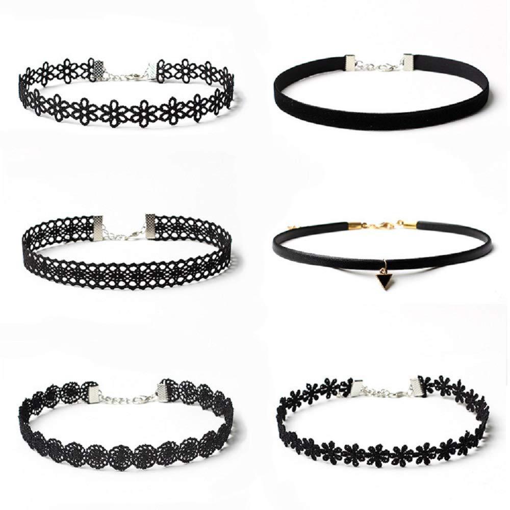 Amazon Cross Border Clavicle Chain Necklace Gothic Necklace Gothic Tattoo Lace Chokers Collar