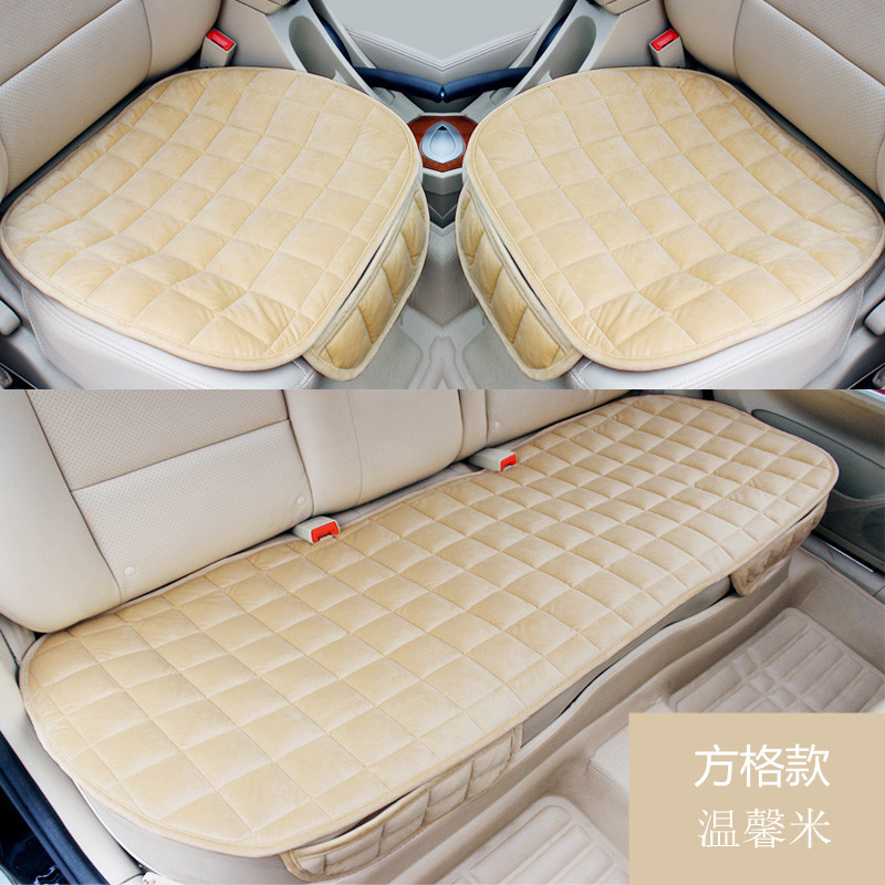 秋冬の自動車の座布団の短いぬいぐるみの方眼を厚くして保温します。|undefined