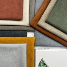 加厚猫抓绒布 软包硬包沙发布料 纯色丝绒批发许村沙发布厂家直供