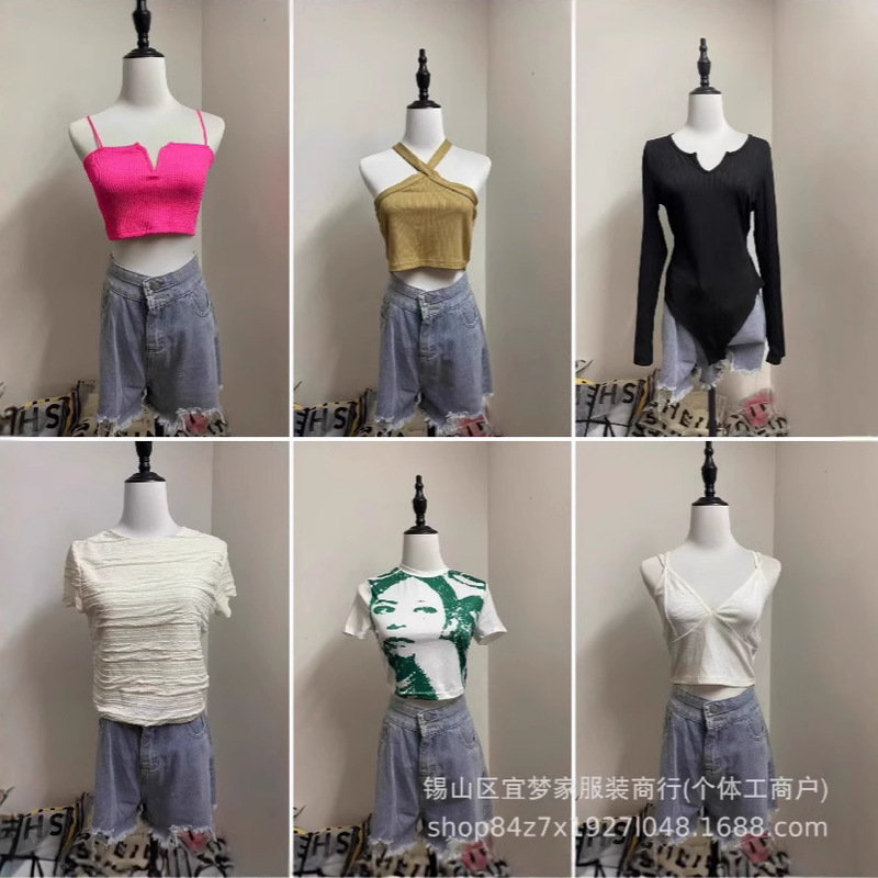 Shein Brand Sexy Hottie Shein Tops Hot Girl Style Tops with Straps Foreign Trade Fast Fashion Clothing Cotton Shein Brand Sexy Hottie Shein Tops Hot Girl Style Tops with Straps Foreign Trade Fast Fashion Clothing Cotton