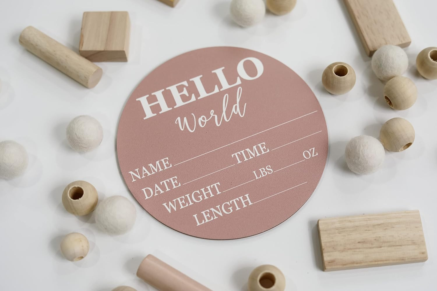 Hickory Hollow diseño-Logotipo de boletín de bebé diseñado para niños y niñas nuevos (base de color)-