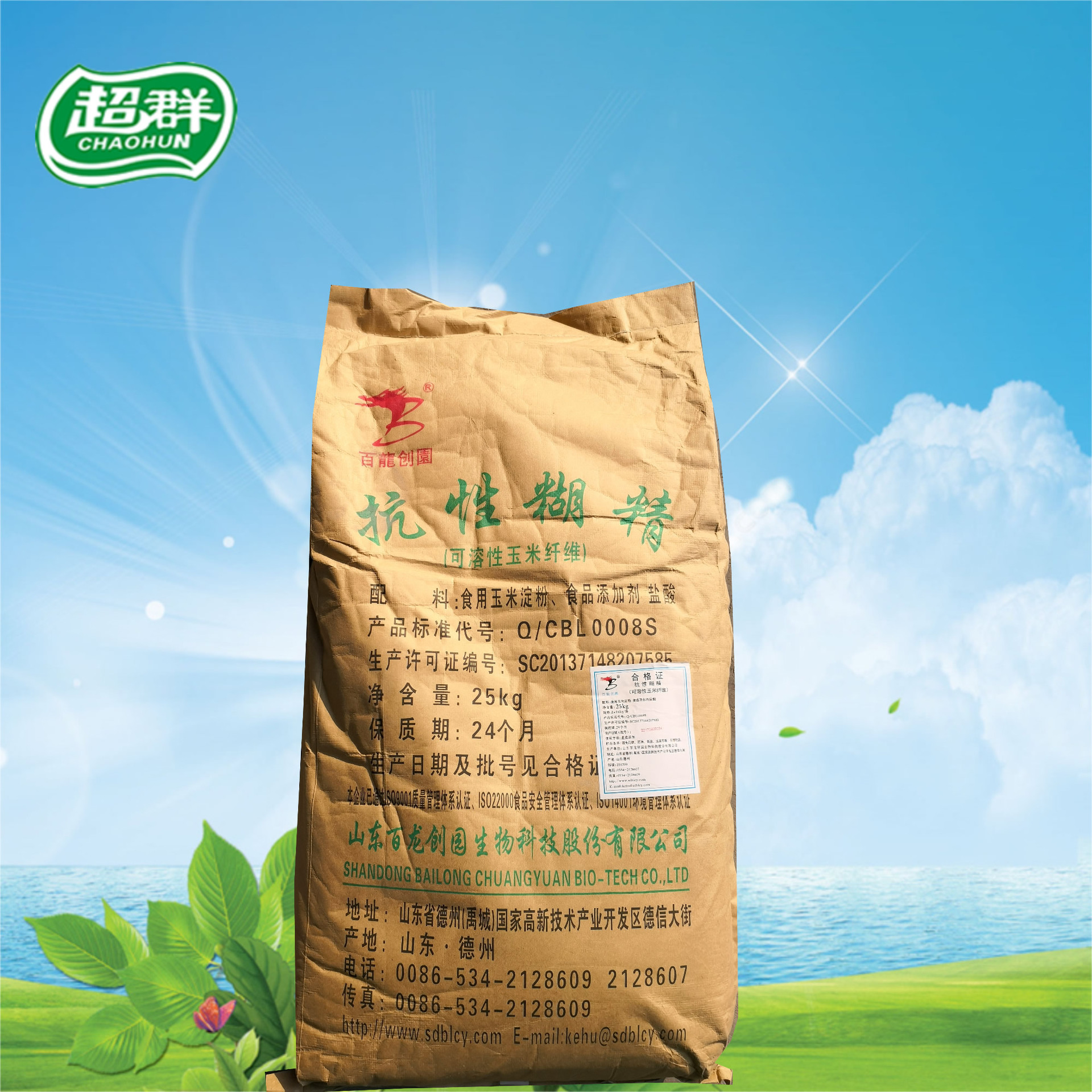 山东百龙创园食品级抗性糊精水溶性膳食纤维代餐饱腹低热量原料