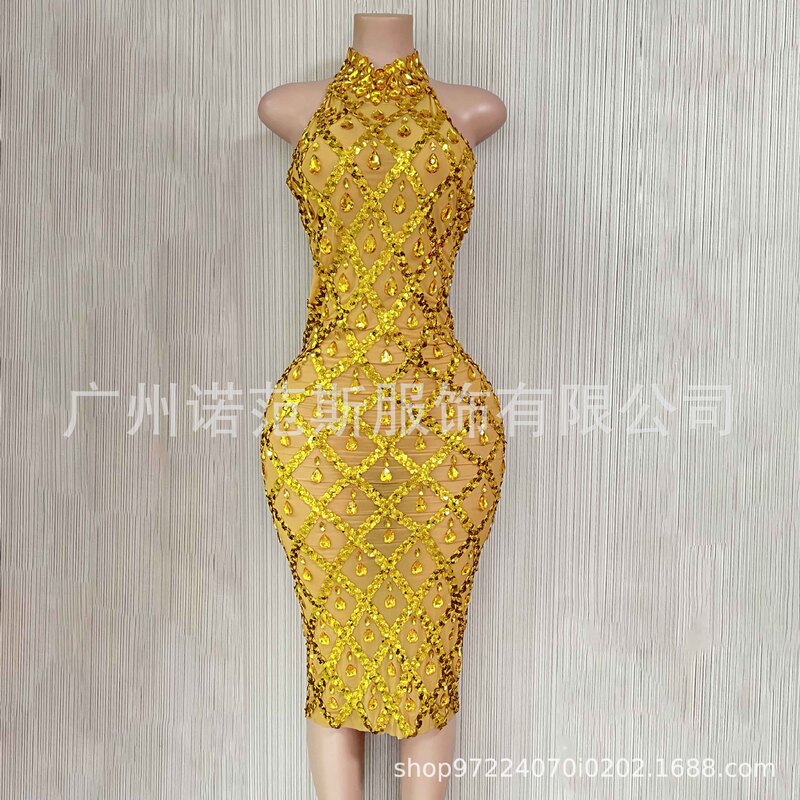 NOVANCE golden evening dress ladies ladies elegant free shipping sexy rhinestone birthday nightclub dress NOVANCE golden evening dress ladies ladies elegant free shipping sexy rhinestone birthday nightclub dress