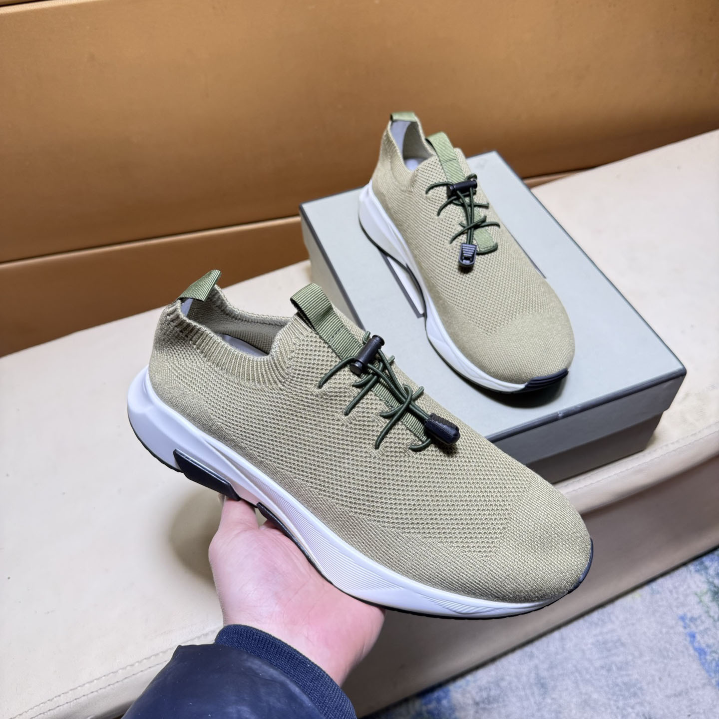 Chaussures décontractées homme en mesh respirant à lacets_voghion.com