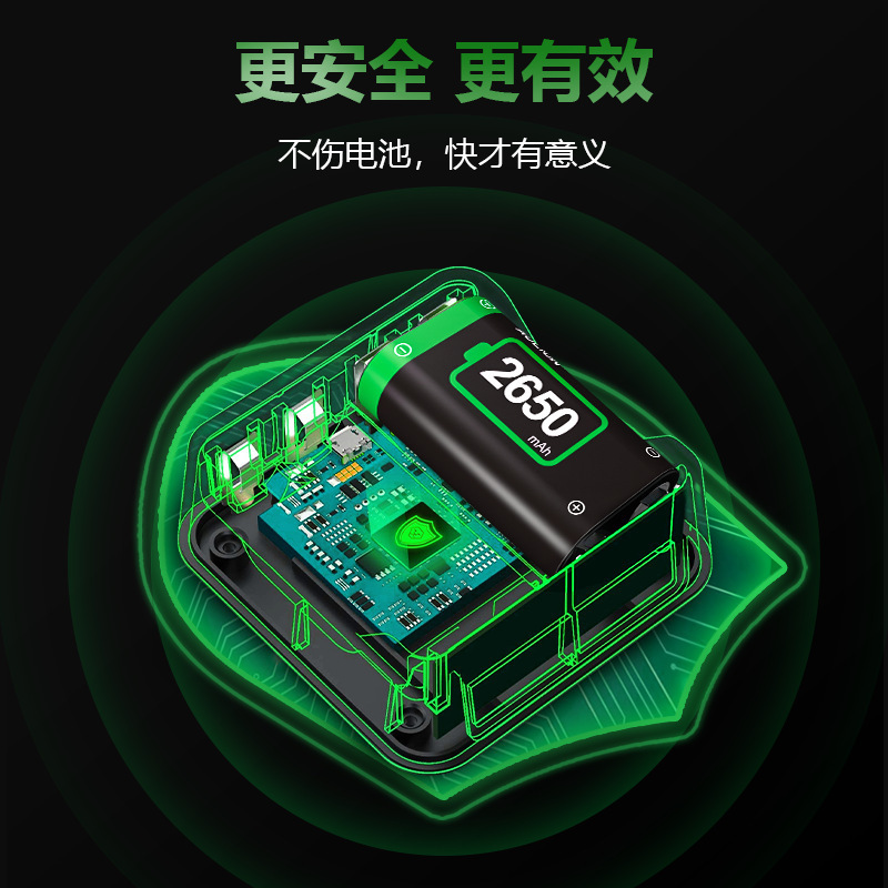 新しい Xbox シリーズ X コントローラー バッテリー セット 2650 mAh ワイヤレス コントローラー デュアル バッテリー充電器|undefined