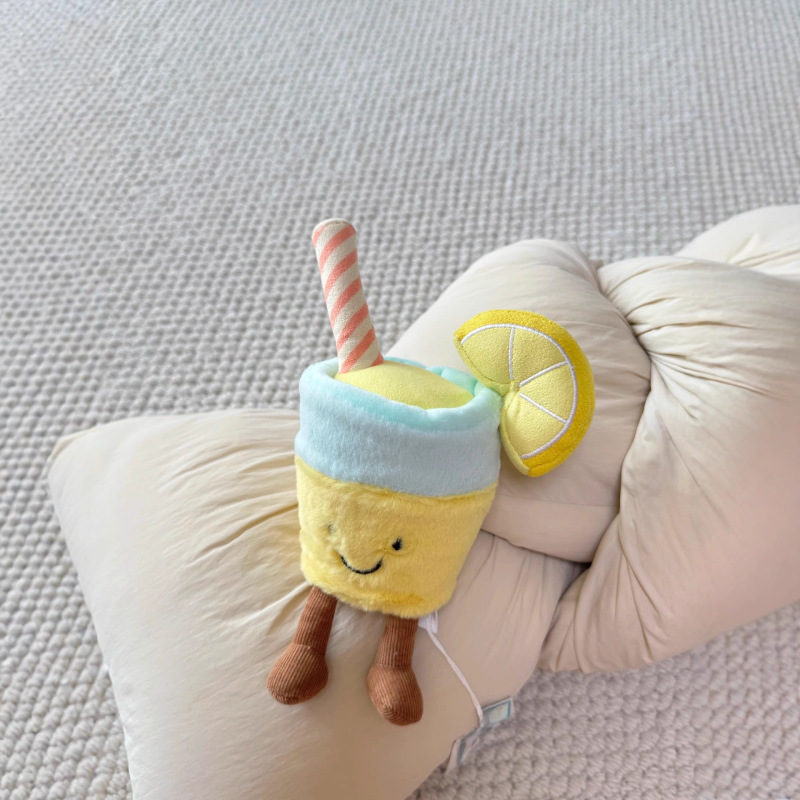 英国JE夏の新作ココナッツレモンカップドラゴンフルーツぬいぐるみ人形なだめるギフトかわいい減圧|undefined