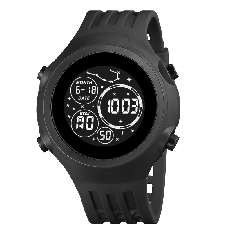 Los estudiantes de secundaria y secundaria al aire libre deportes electrónicos reloj de moda juvenil multifunción luminoso despertador reloj electrónico al por mayor