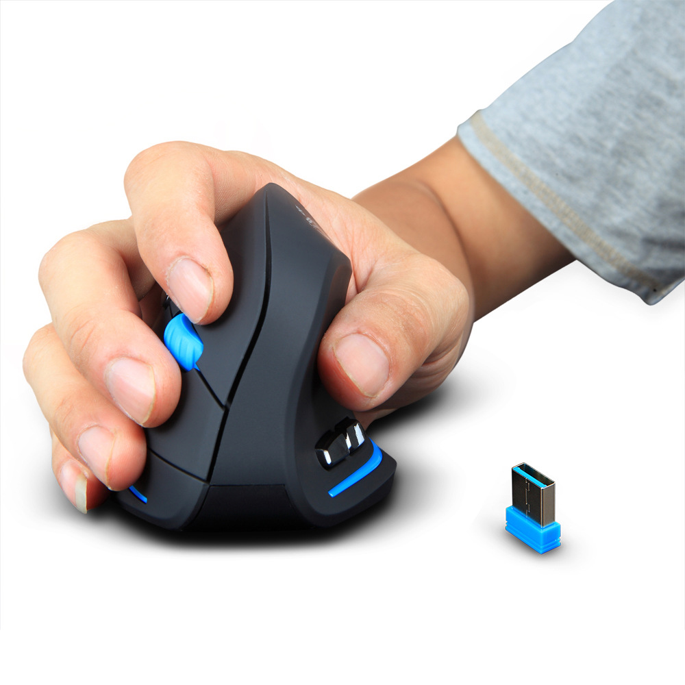 Mouse sem fio ergonômico para laptop e desktop ZELOTES F-35A com pegada vertical_voghion.com