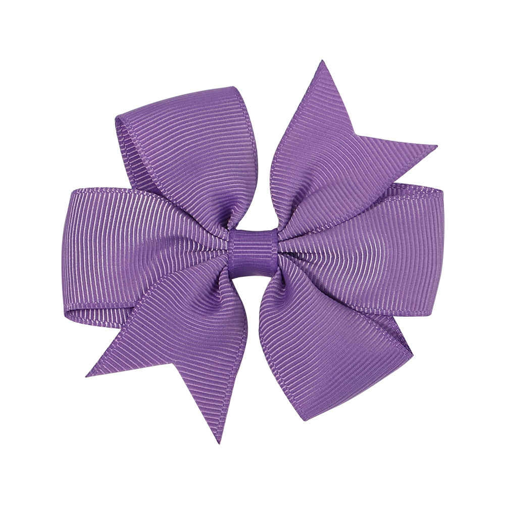 Transfronterizos Europa y América Amazon hecha a mano burbuja de flores para niños cola de golondrina en V ribbed cinta arco clip para el pelo image 11